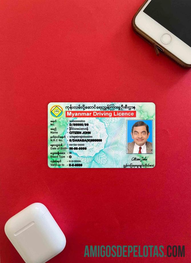 Myanmar DL fotovisual frontal modelo